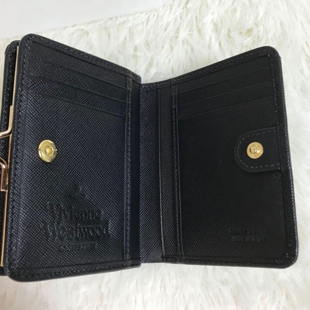 ヴィヴィアンウエストウッド二つ折り財布ブラック