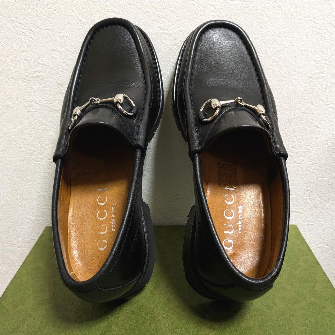I*２様 美品　GUCCI　ホースビットローファー　ブーツ　黒　40E
