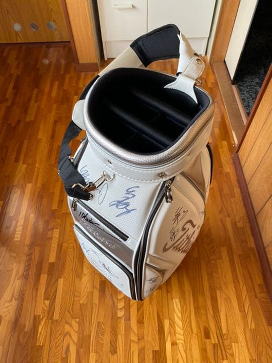 レア　プロ サイン入り　多数　キャディバッグ　タイトリスト
