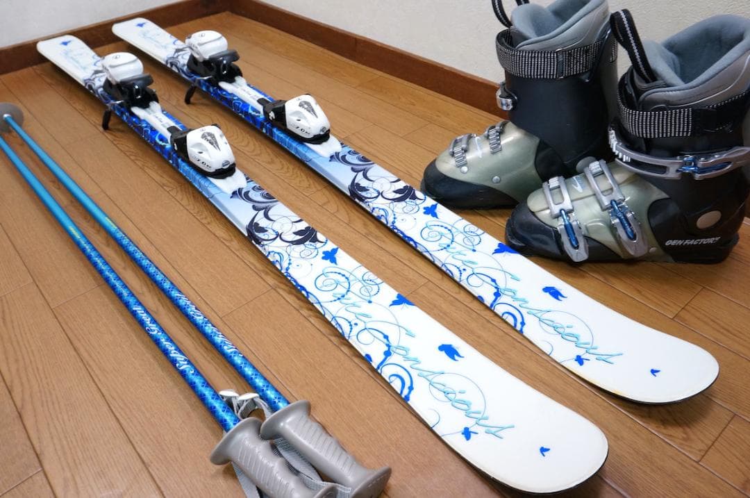 メンテ済 150cm靴24～24.5cmPURE CONSCIOUSスキーセット