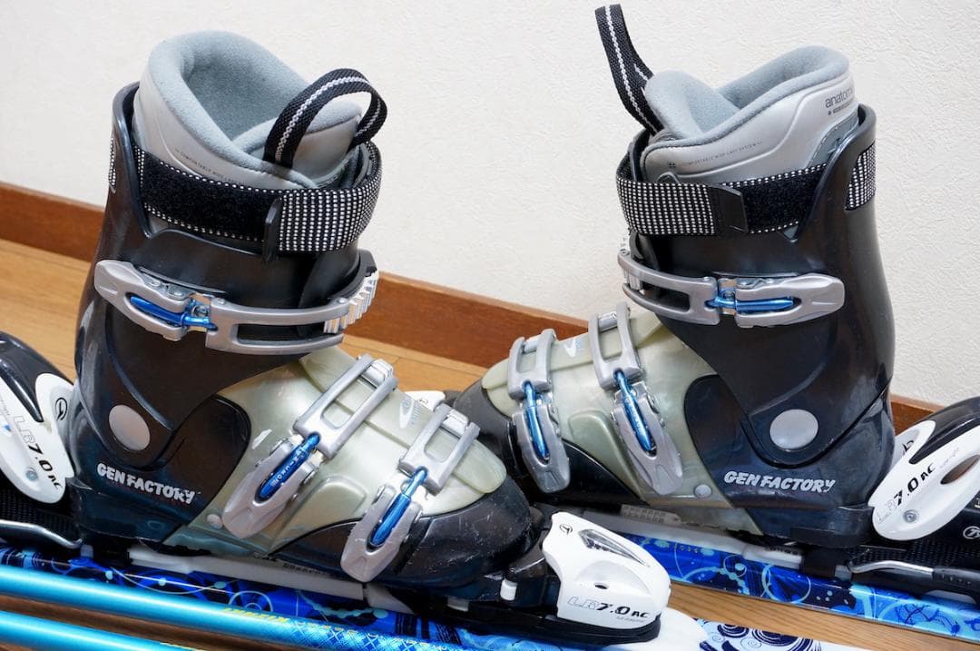 メンテ済 150cm靴24～24.5cmPURE CONSCIOUSスキーセット