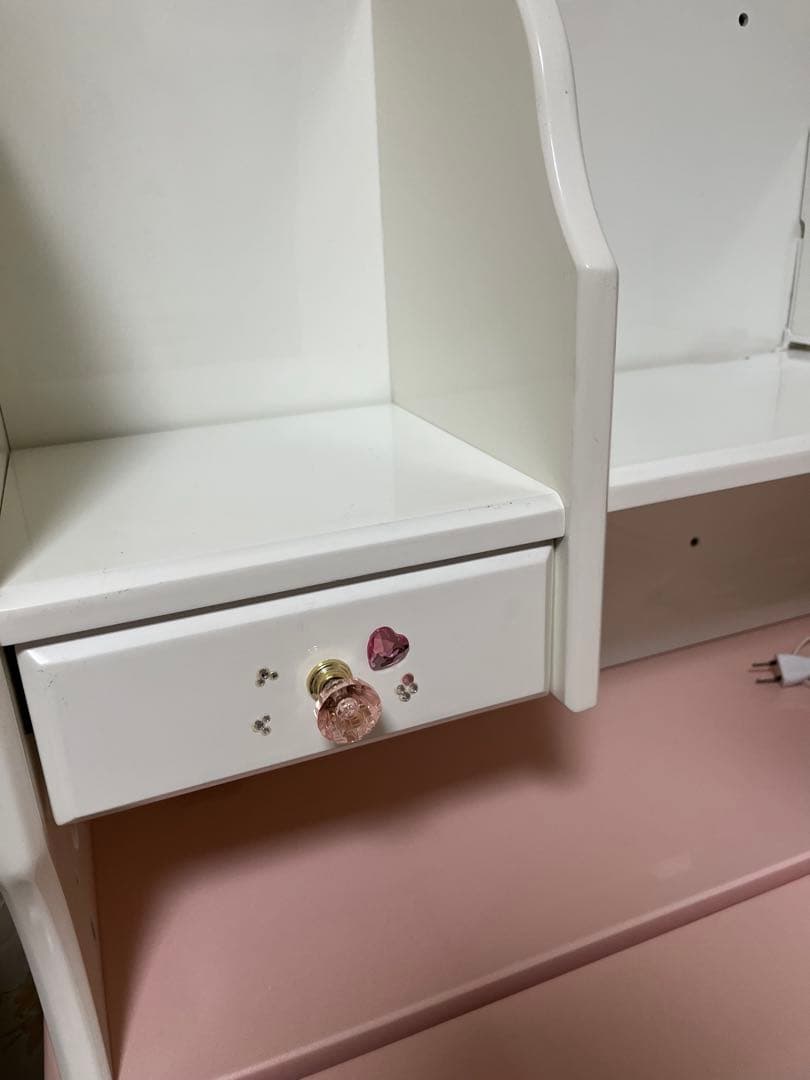 CRIMOCA様 ①ぼんぼんりぼんモデル くろがね学習デスク　（ピンク）　完成品