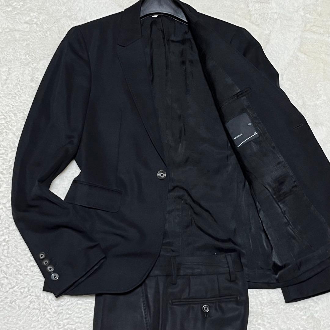 ラッドミュージシャン　セットアップ　スーツ　カシミヤ　ブラック