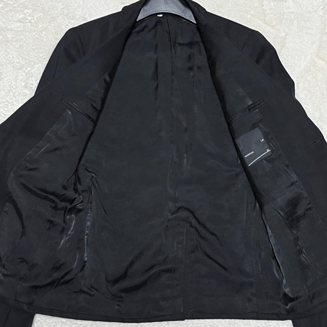 ラッドミュージシャン　セットアップ　スーツ　カシミヤ　ブラック