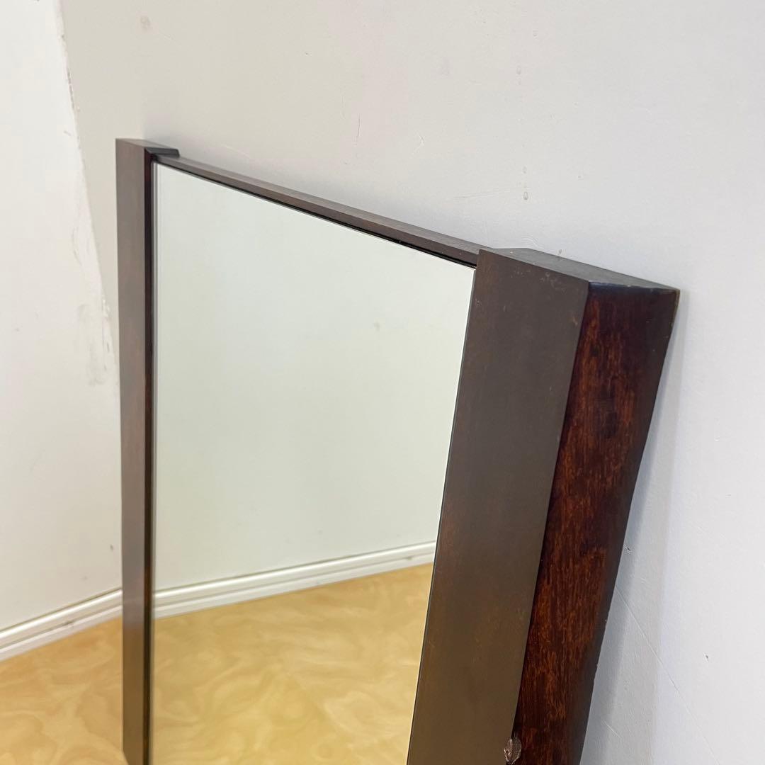 希少 北海道民芸家具 鏡 大型 ミラー 壁掛け鏡 ウォールミラー アンティーク