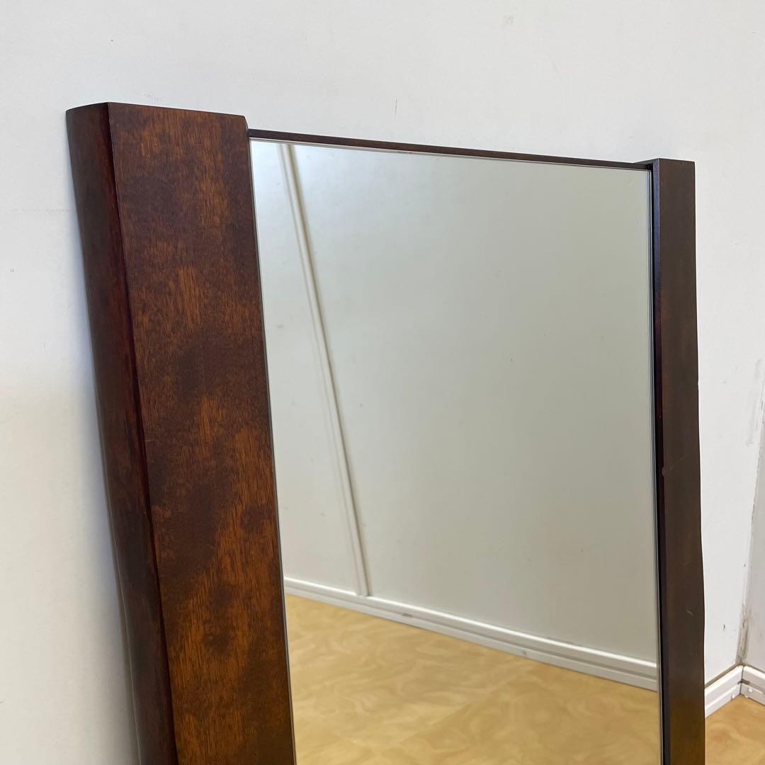 希少 北海道民芸家具 鏡 大型 ミラー 壁掛け鏡 ウォールミラー アンティーク