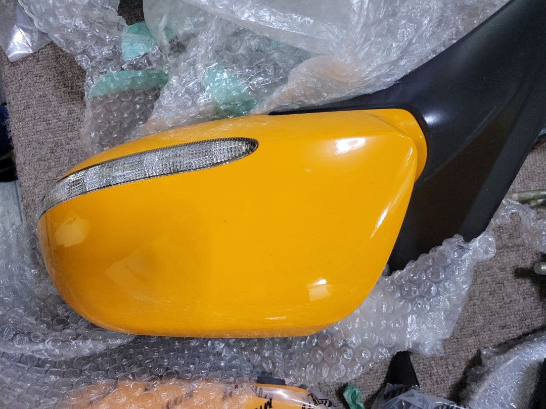 CIBIEフォグライトと黄色サイドミラー新品、ダウンサス中古　人感センサーライト