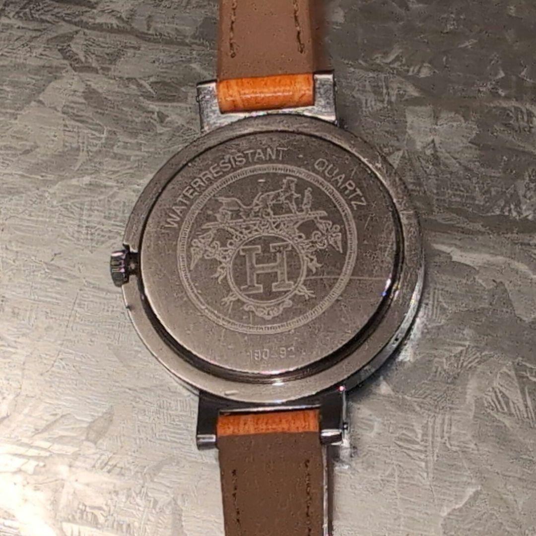 腕時計 クリッパー 54.03 コンビカラー アイボリー文字盤 オレンジ