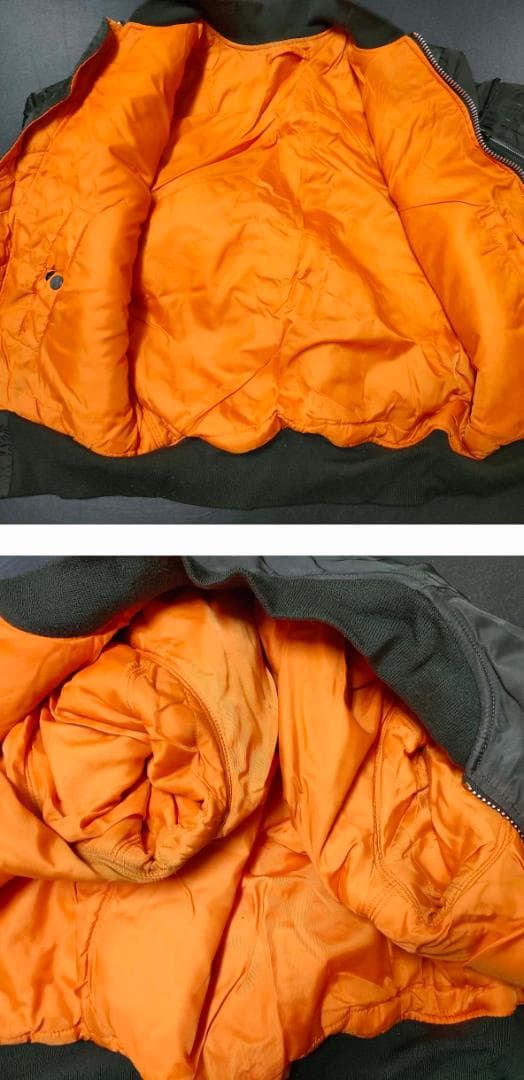 ALPHA MA-1 グレー M フライトジャケット　アルファ