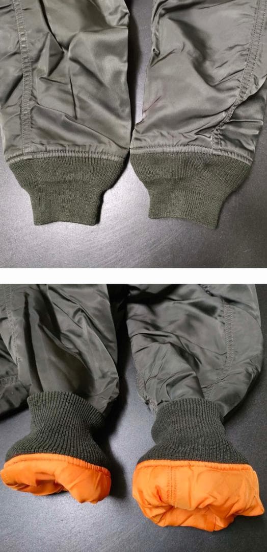 ALPHA MA-1 グレー M フライトジャケット　アルファ