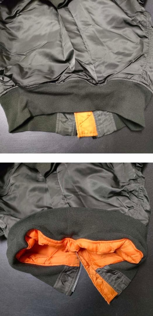 ALPHA MA-1 グレー M フライトジャケット　アルファ