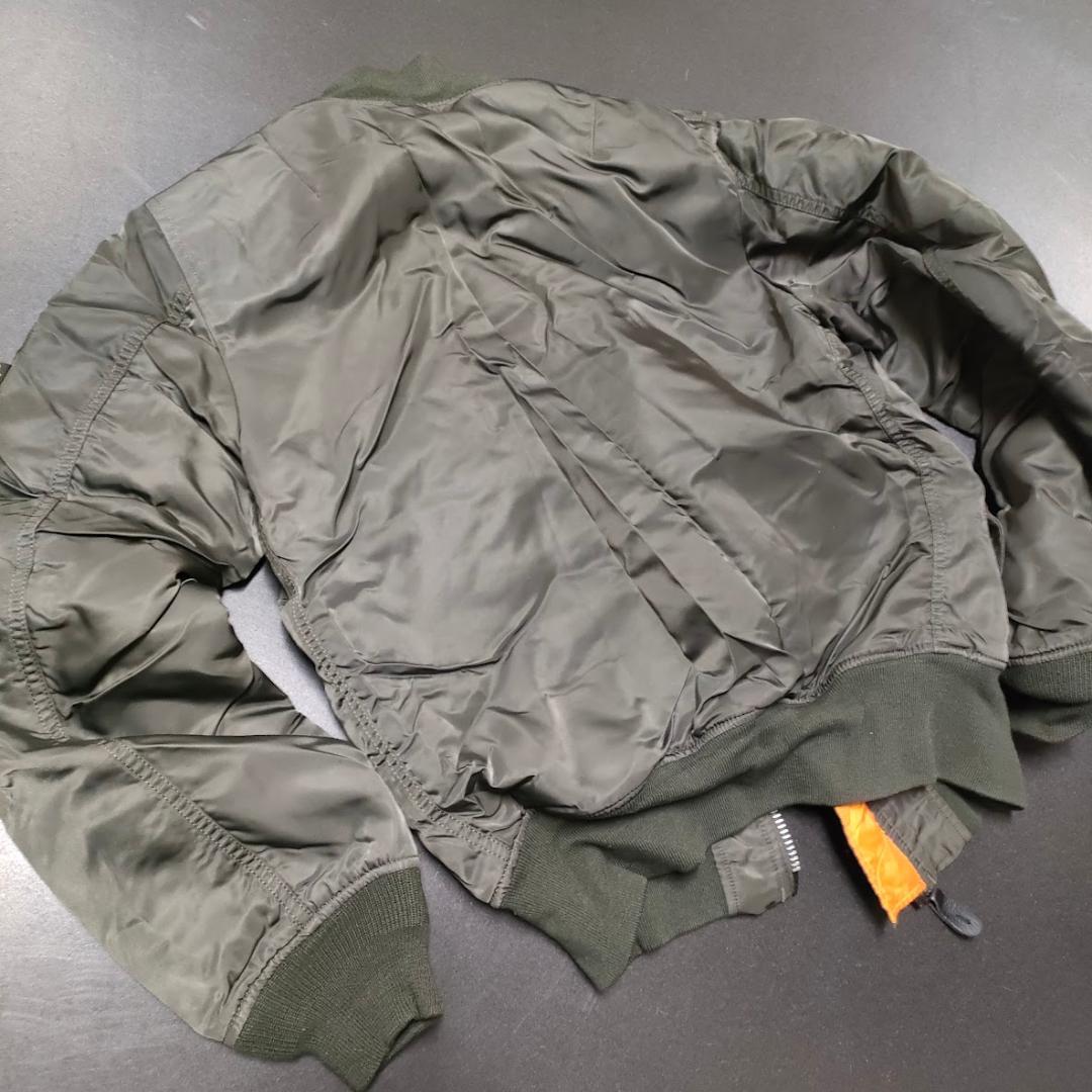 ALPHA MA-1 グレー M フライトジャケット　アルファ