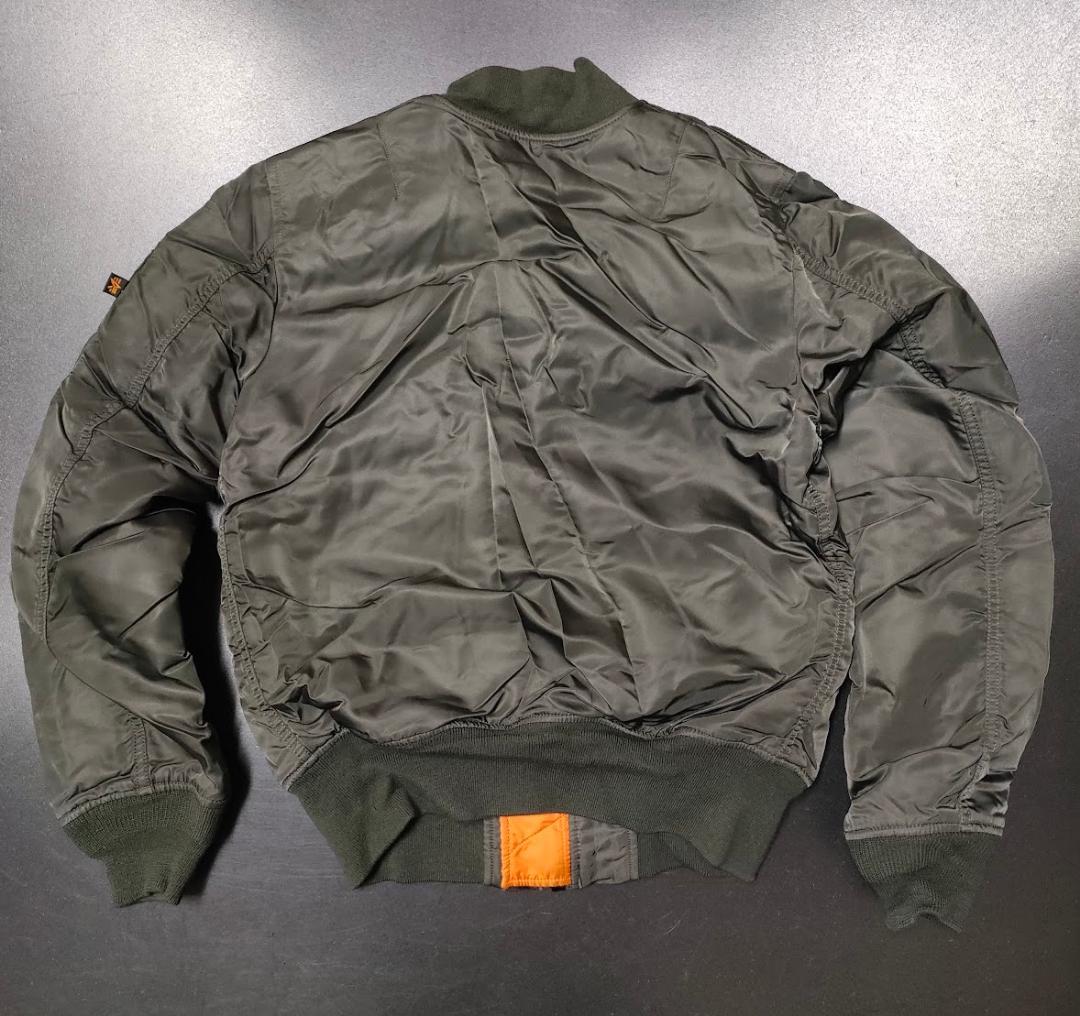 ALPHA MA-1 グレー M フライトジャケット　アルファ