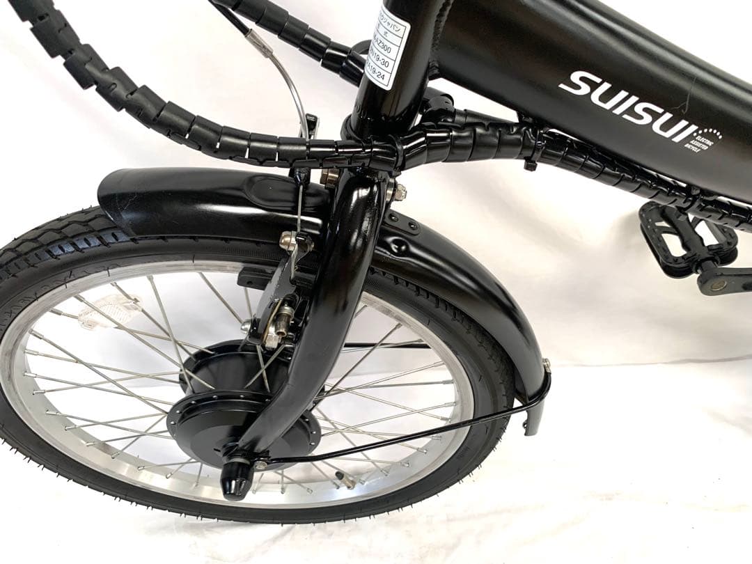 【即乘】送料無料SUISUI折り畳み電動アシスト自転車6速20インチ 動作確認済