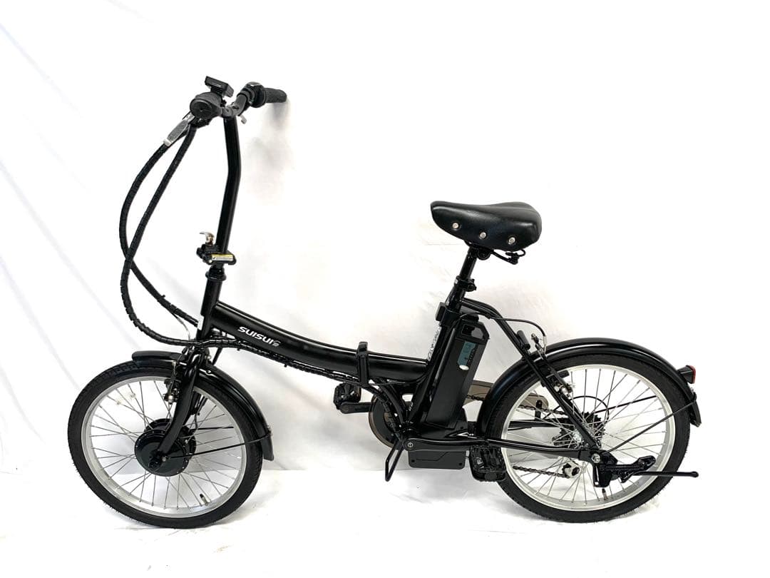【即乘】送料無料SUISUI折り畳み電動アシスト自転車6速20インチ 動作確認済