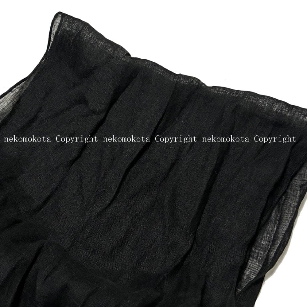 超美品 ミナペルホネン forest parade ストール 黒 mina