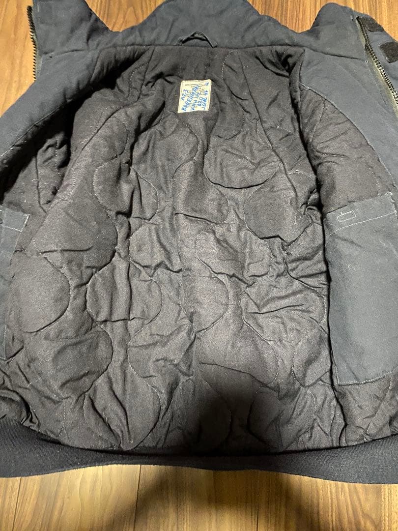 【00s米軍実物】US NAVY シップボードジャケット ARAMID M 紺
