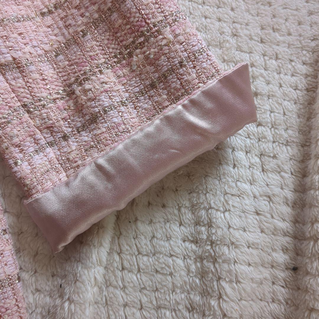 新品未使用13号DAMAcollection dinosツイードジャケットピンク