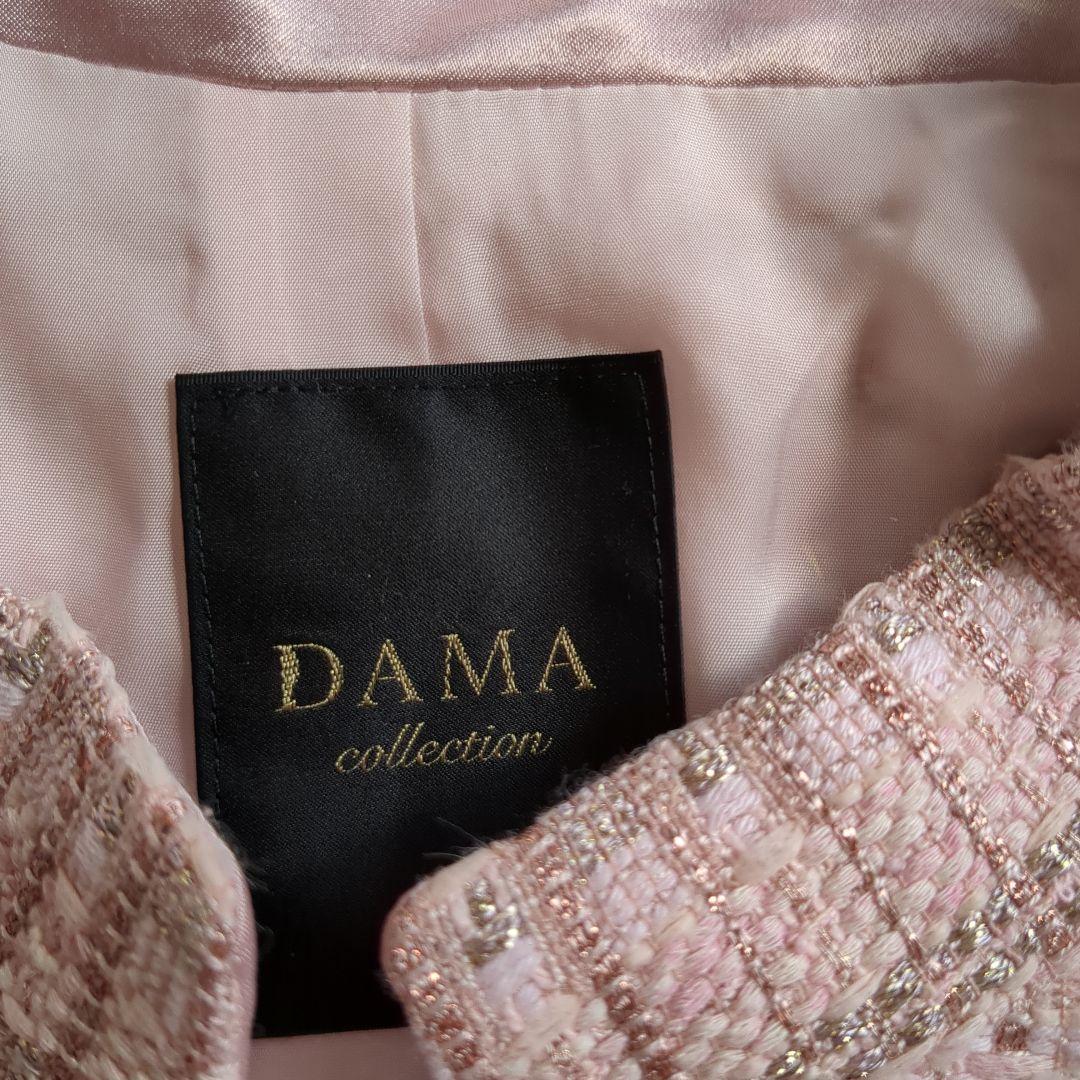 新品未使用13号DAMAcollection dinosツイードジャケットピンク