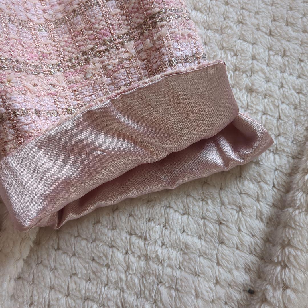 新品未使用13号DAMAcollection dinosツイードジャケットピンク