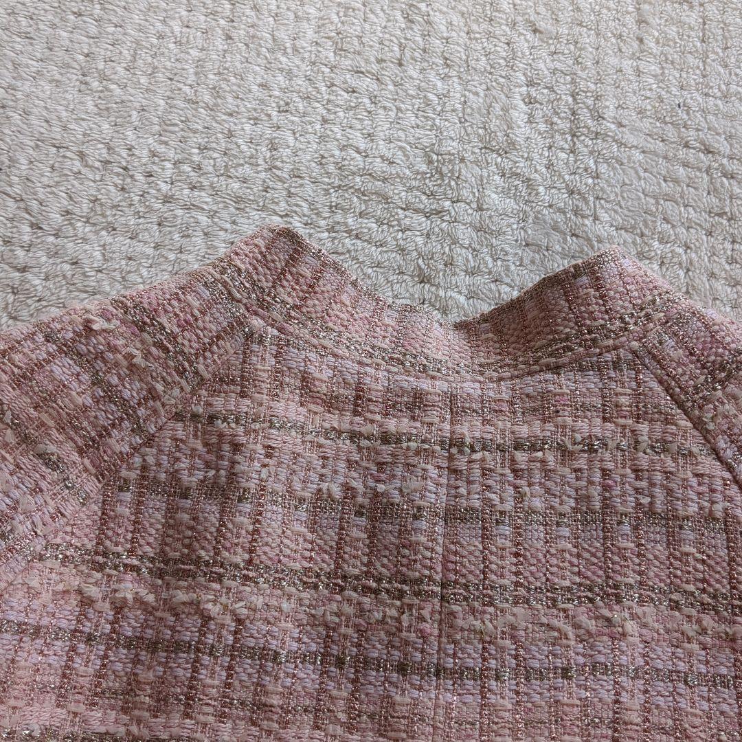 新品未使用13号DAMAcollection dinosツイードジャケットピンク