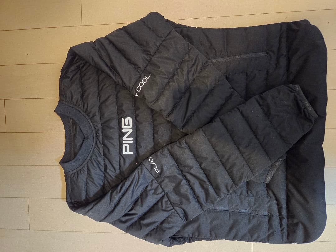 PING GOLF ストレッチ中綿スニードジャック／ブラック／Sサイズ