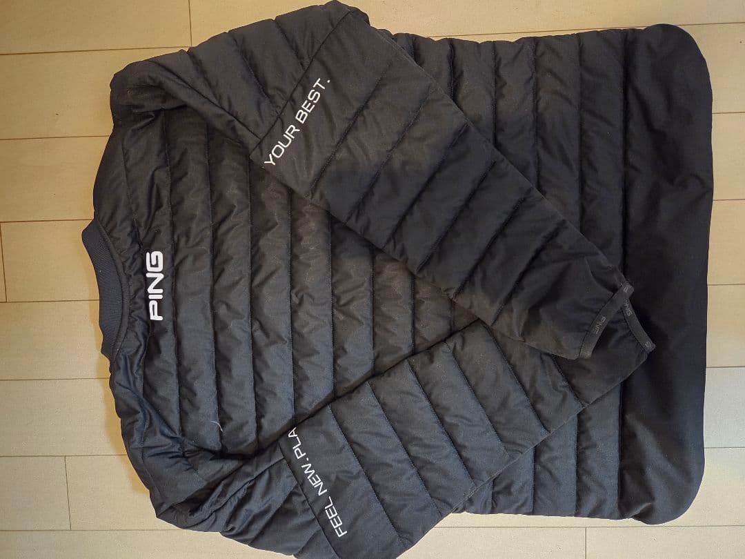 PING GOLF ストレッチ中綿スニードジャック／ブラック／Sサイズ