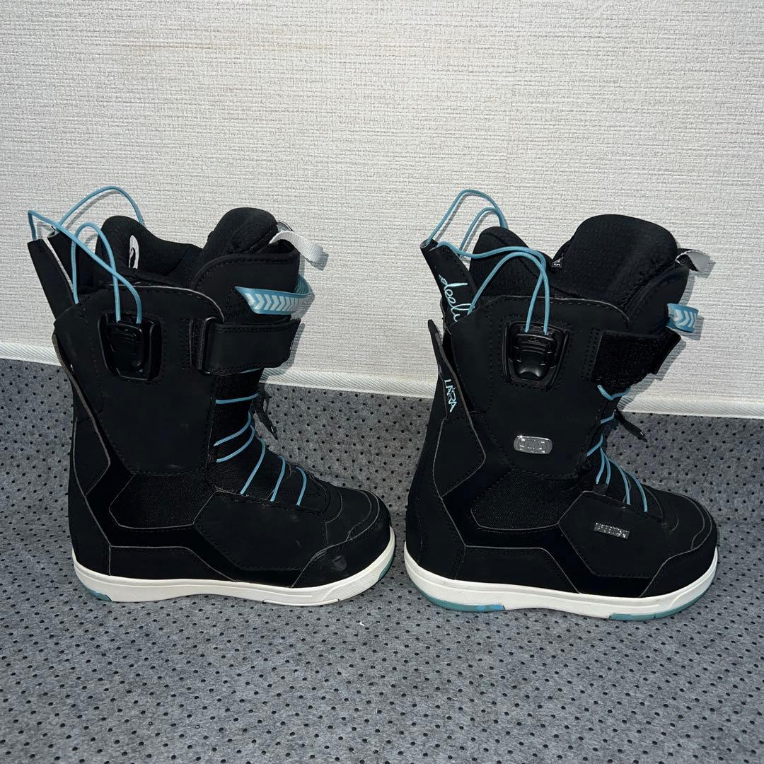 数回使用 希少21.5cm DEELUXE id 6.2 スノーボードブーツ