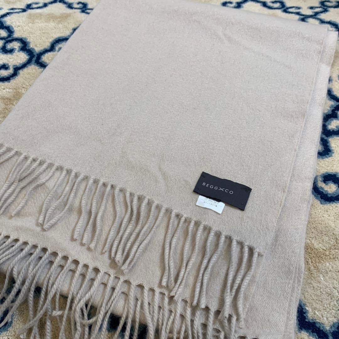 【BEGG＆CO】カシミヤストール　ドゥーズィエムクラス　マフラー　ベグ