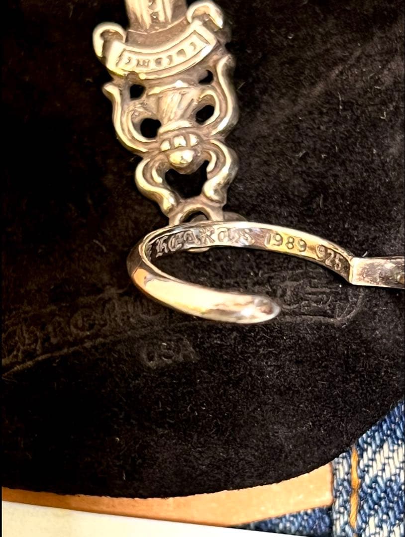 インボイス原本、付属セット付き/クロムハーツ/ダガーフープイヤリング/ピアス