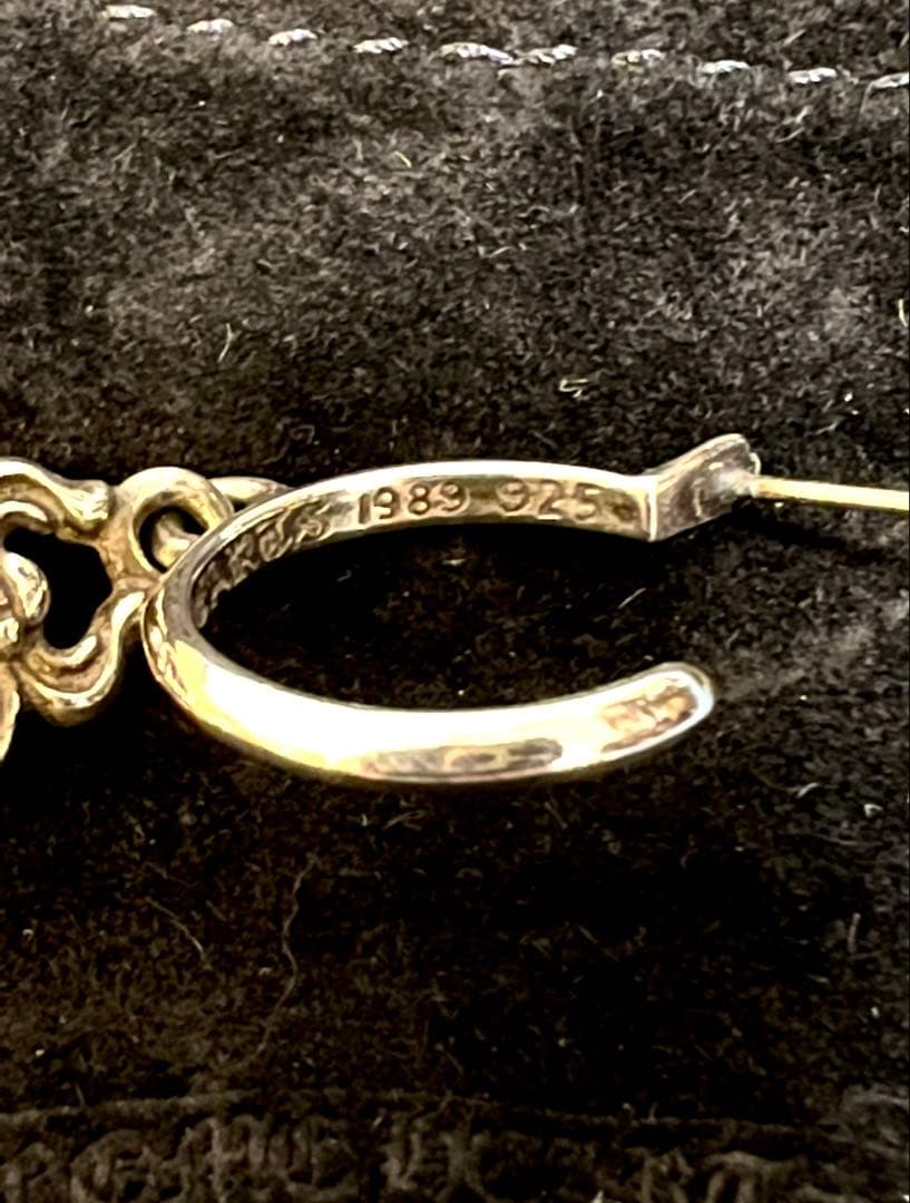 インボイス原本、付属セット付き/クロムハーツ/ダガーフープイヤリング/ピアス