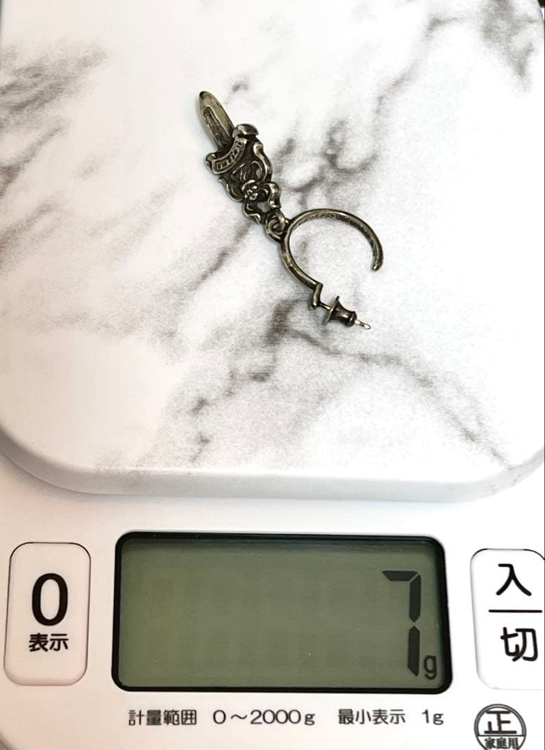 インボイス原本、付属セット付き/クロムハーツ/ダガーフープイヤリング/ピアス