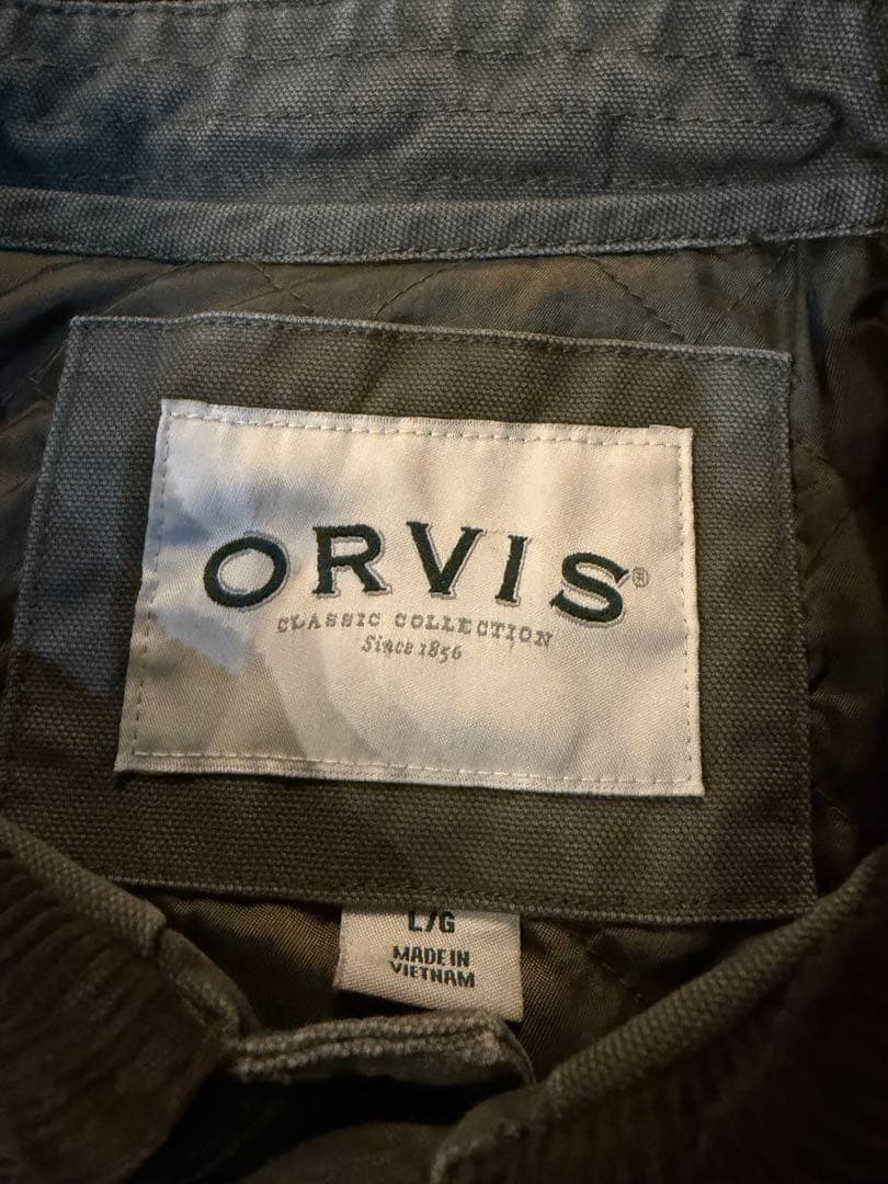 ORVIS ミリタリージャケット コーデュロイ襟 90年代