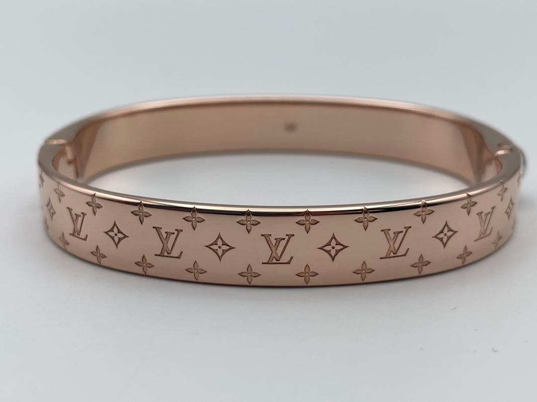 すいじん【美品】ルイヴィトン カフ・ナノグラム　バングル M ブレスレット