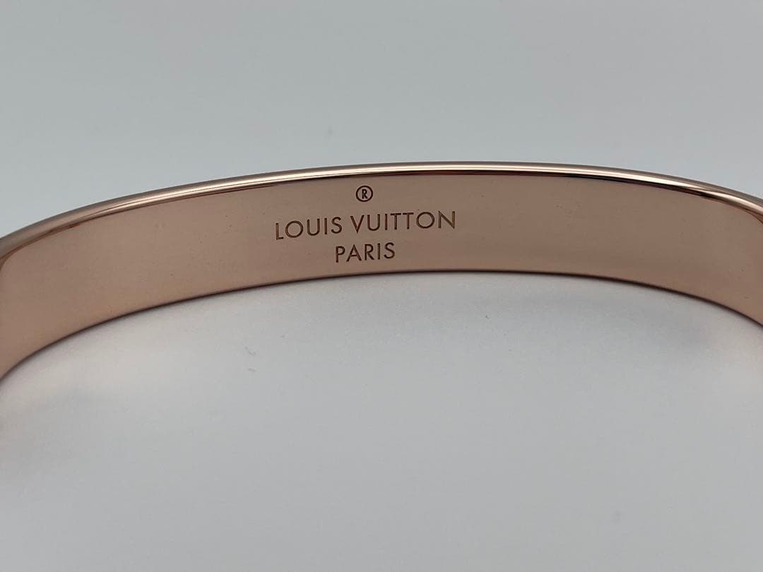 すいじん【美品】ルイヴィトン カフ・ナノグラム　バングル M ブレスレット