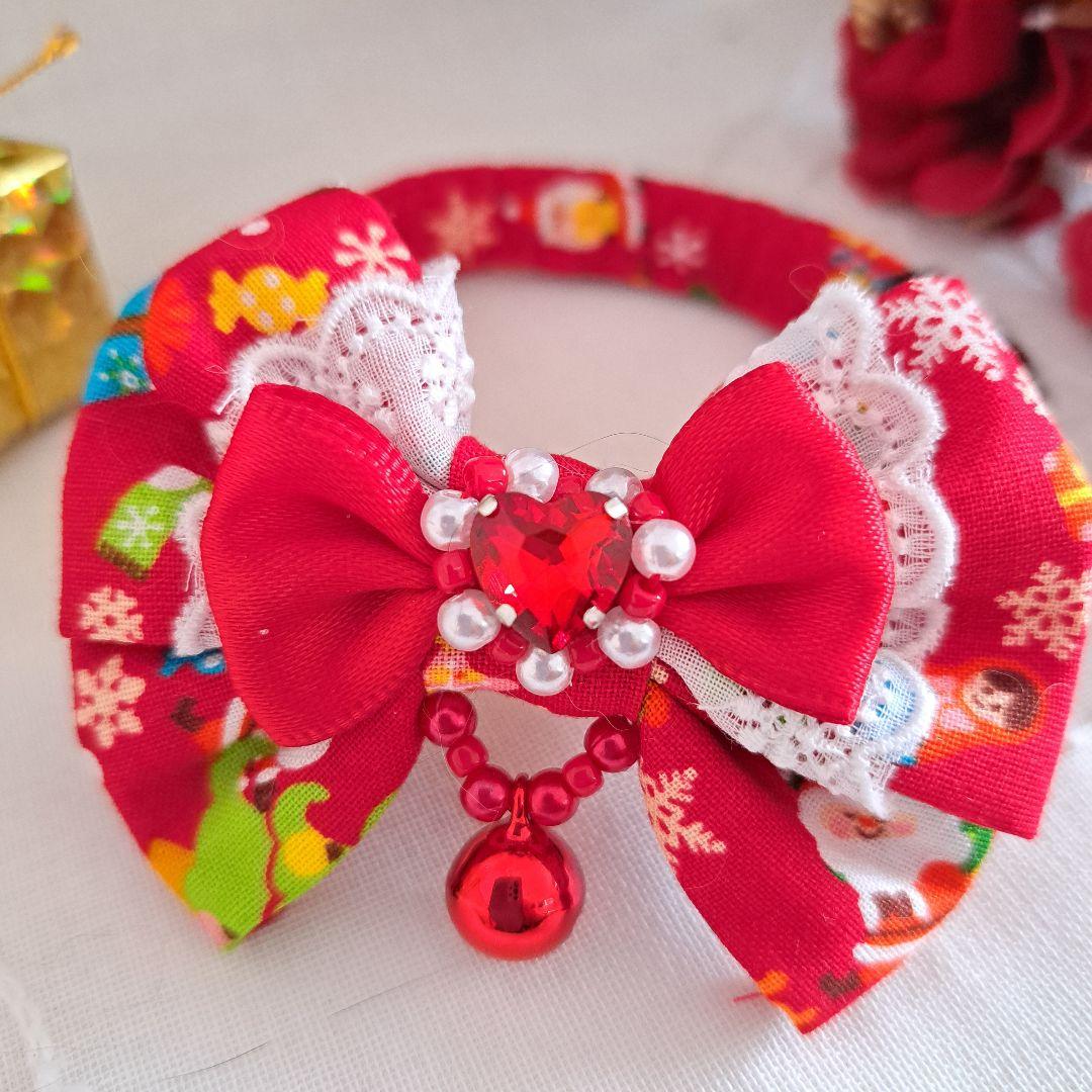 mumu、クリスマスシリーズ(赤サンタ)わんちゃん猫ちゃん用首輪