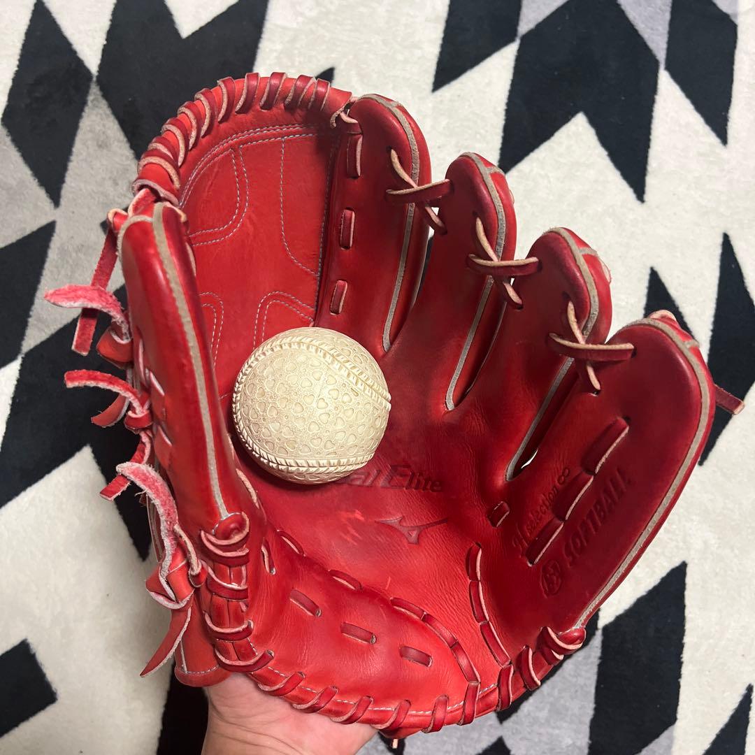 ミズノ Global Elite グローブ レッド