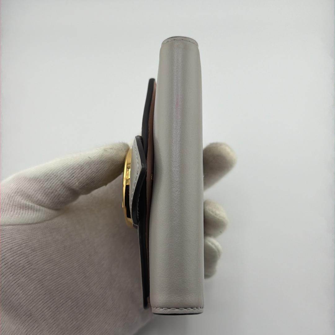 【並品】ルイヴィトン ポルトフォイユ LVポンヌフコンパクト グレー