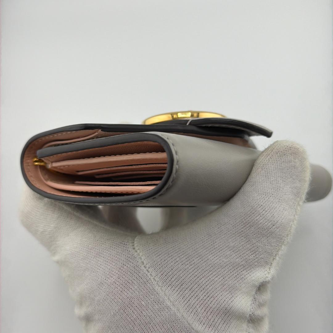 【並品】ルイヴィトン ポルトフォイユ LVポンヌフコンパクト グレー