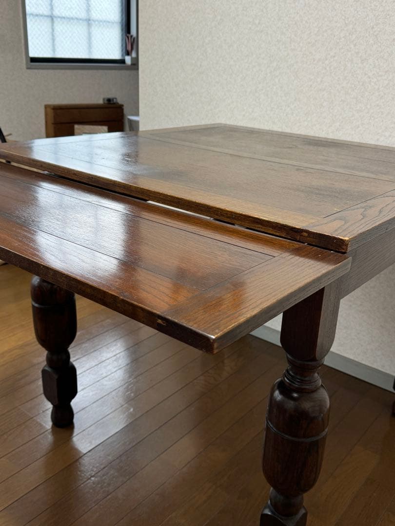 イギリス アンティーク ドローリーフ テーブル