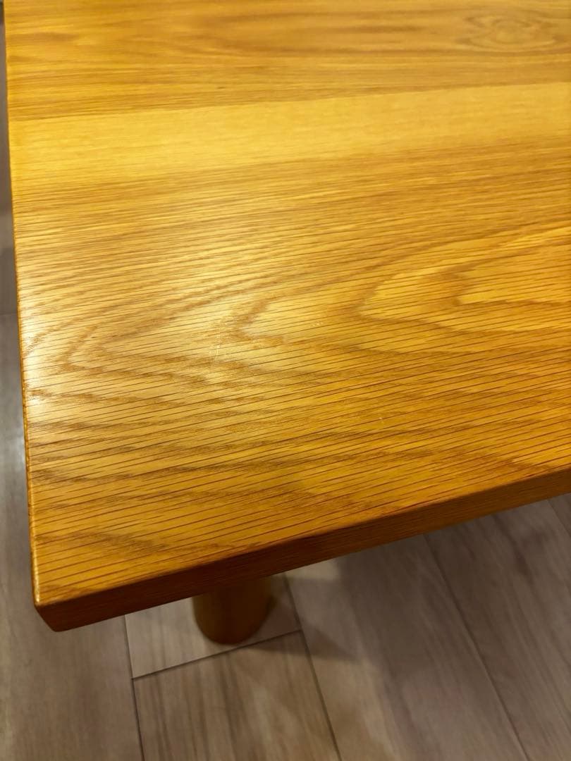 無印良品　板と脚でできた木製テーブル オーク材80×80