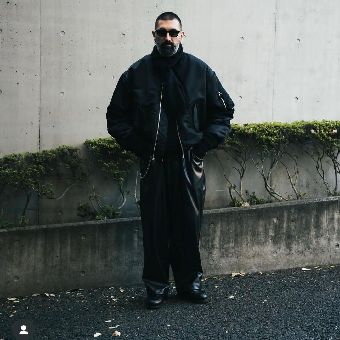 24AW COOTIE クーティー フェイクレザー5ポケットワイドイージーパンツ