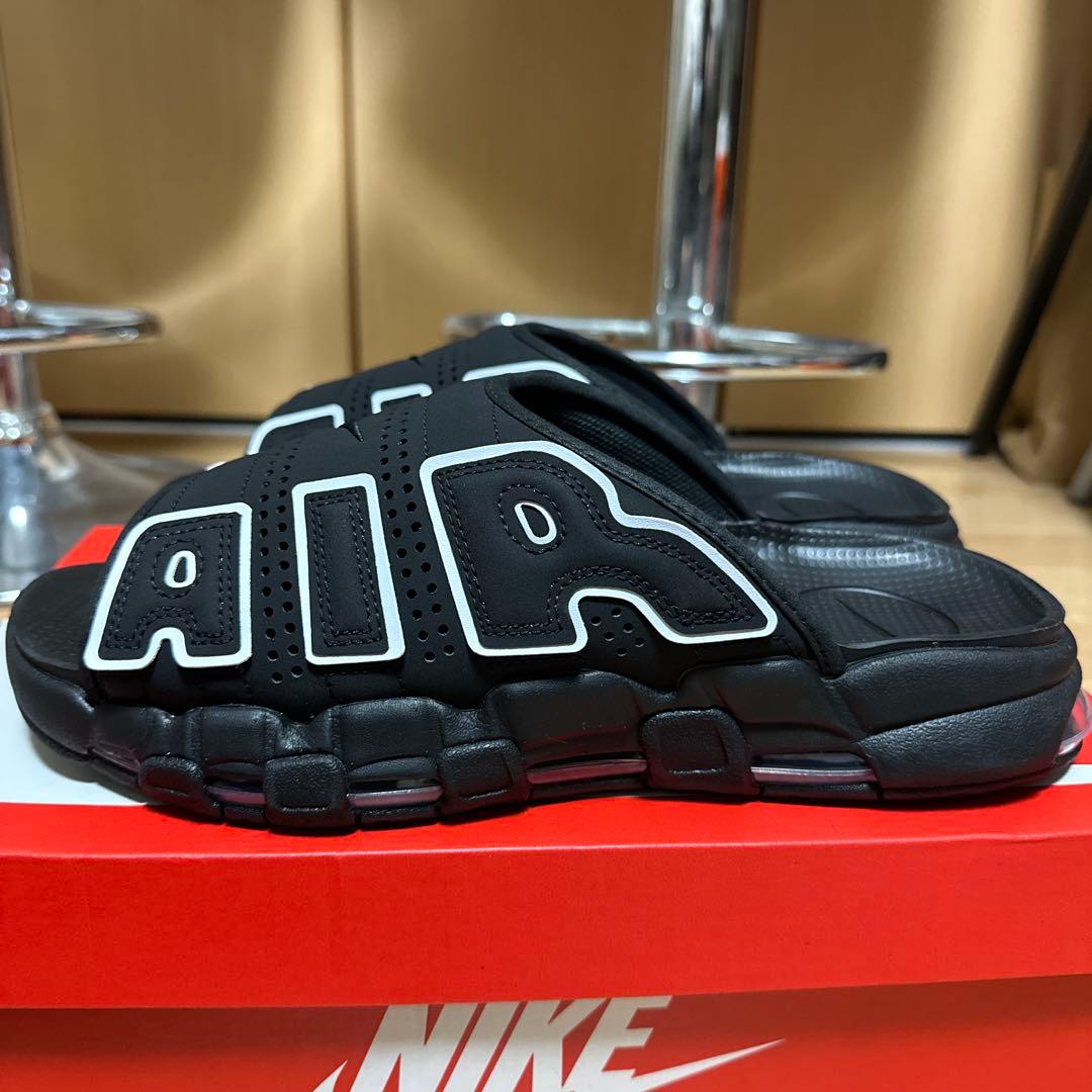 靴 NIKE Air More Uptempo Slide \"Black\"