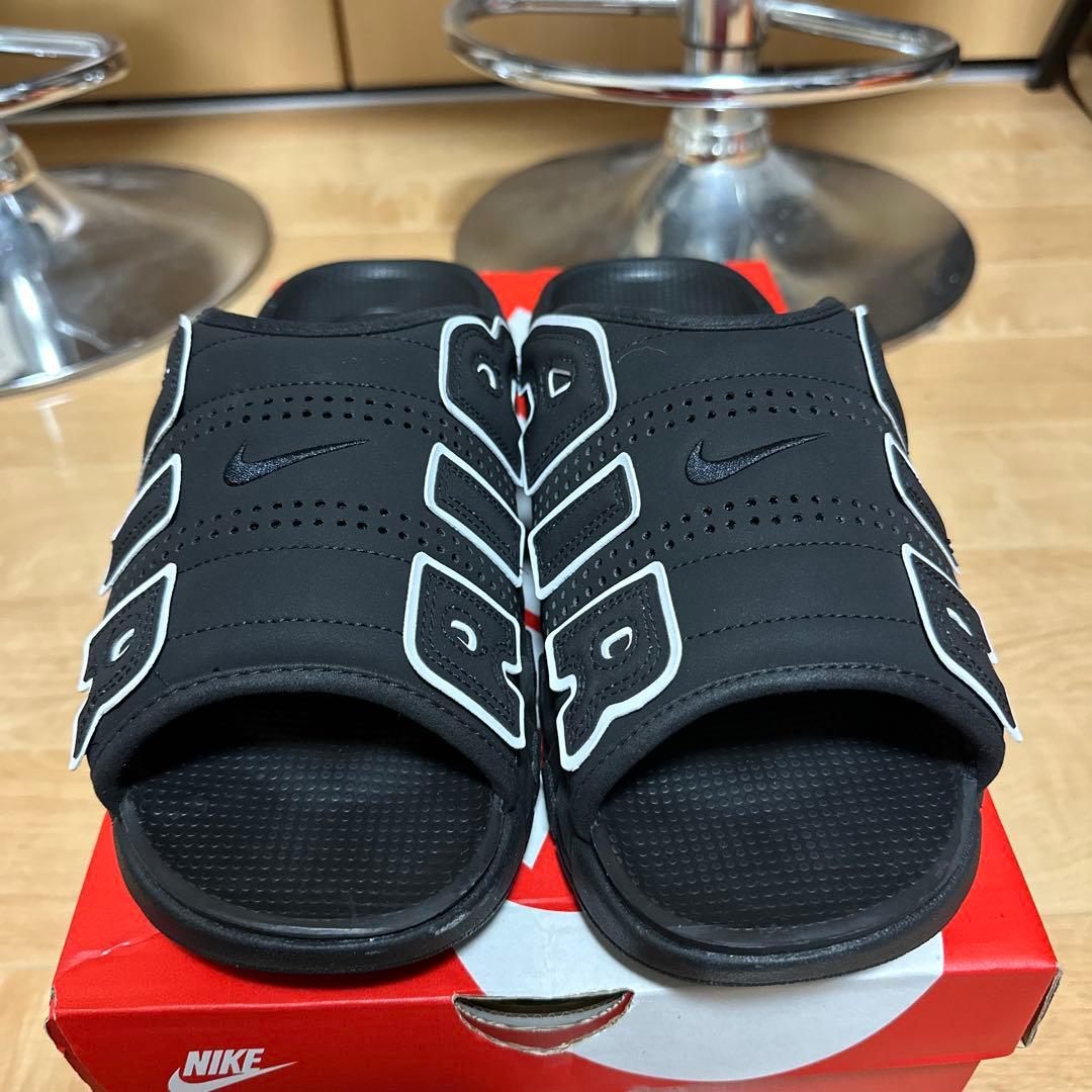 靴 NIKE Air More Uptempo Slide \"Black\"