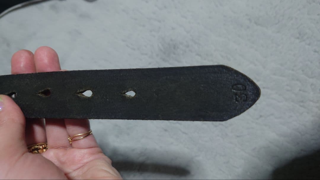 Jabez Cliff ステアアップレザーベルト ブラック 30inch