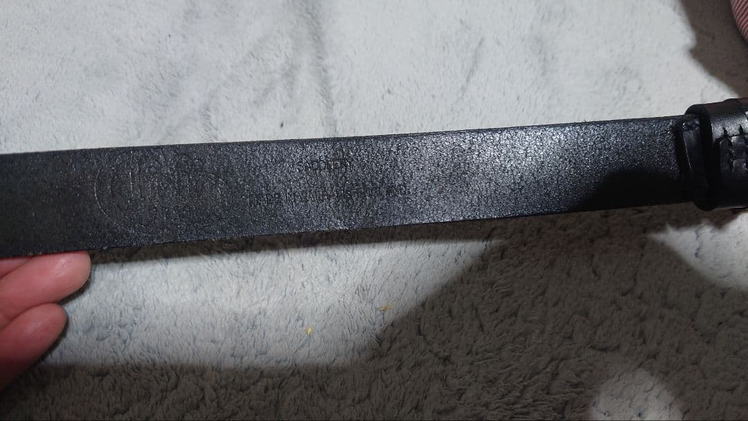 Jabez Cliff ステアアップレザーベルト ブラック 30inch