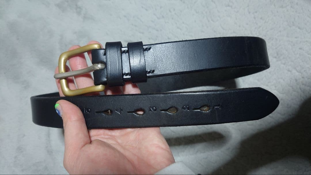 Jabez Cliff ステアアップレザーベルト ブラック 30inch