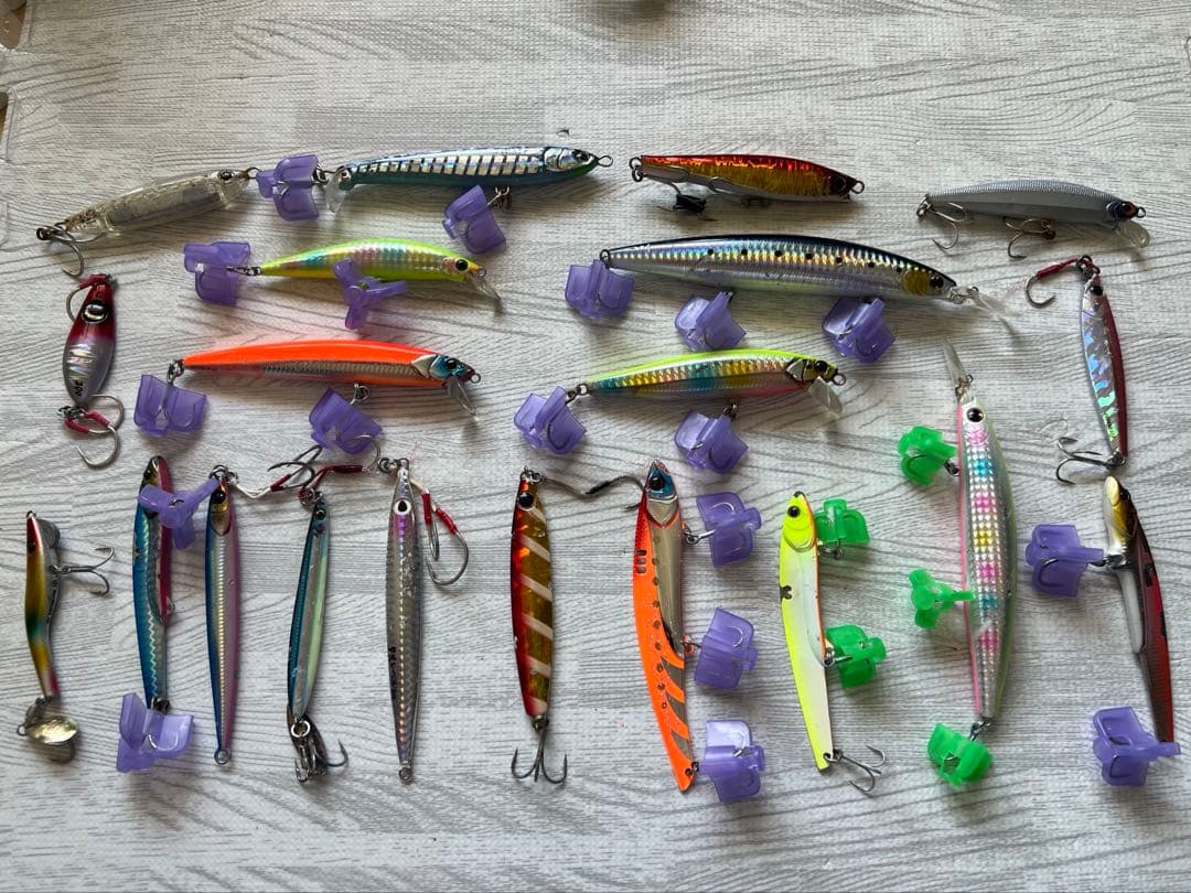 中古　ルアーセット　20セットケース付き