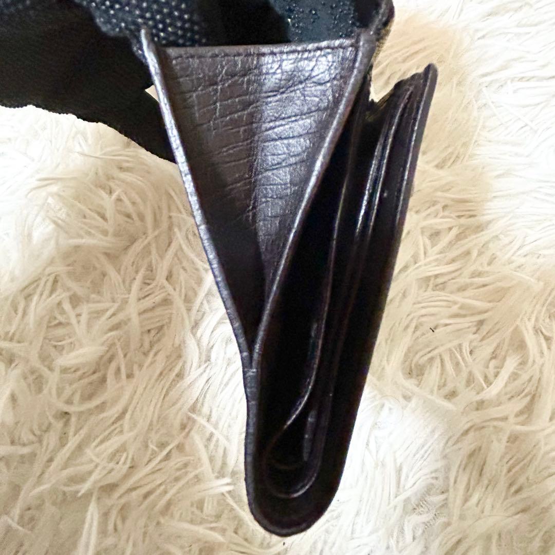 【希少】GUCCI グッチ GG バンブー 2つ折り 財布 キャンバス ブラウン