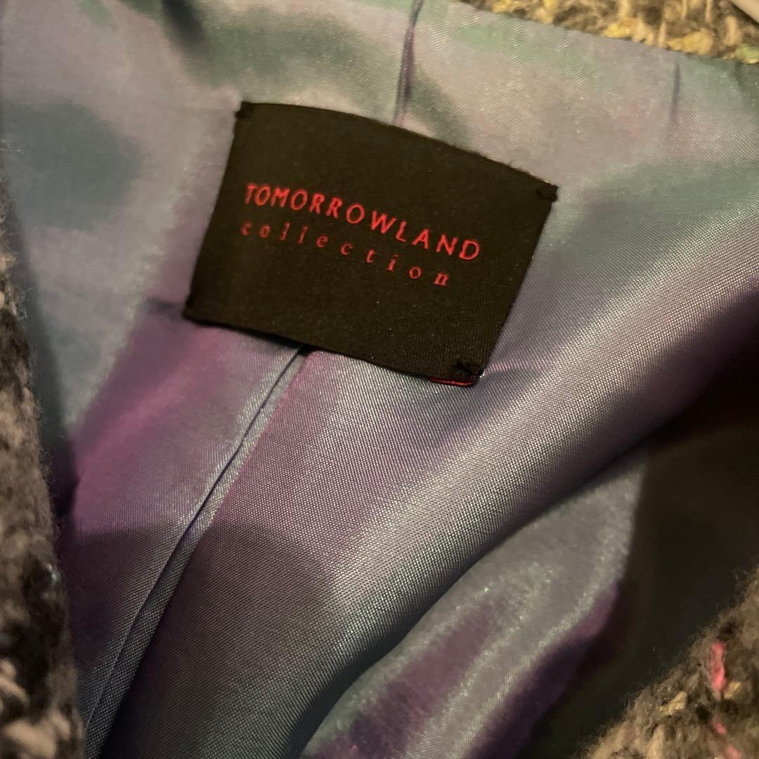 トゥモローランドコレクション　ブリエネップツイードハーフコート 定価8万5千円